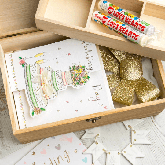 Personalized Wedding Anniversary Keepsake Box for Couples - Dustandthings.com