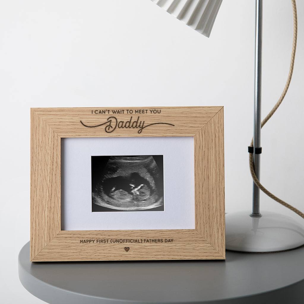 Personalised Baby Scan Photo Frame For Dad To Be - Dustandthings.com