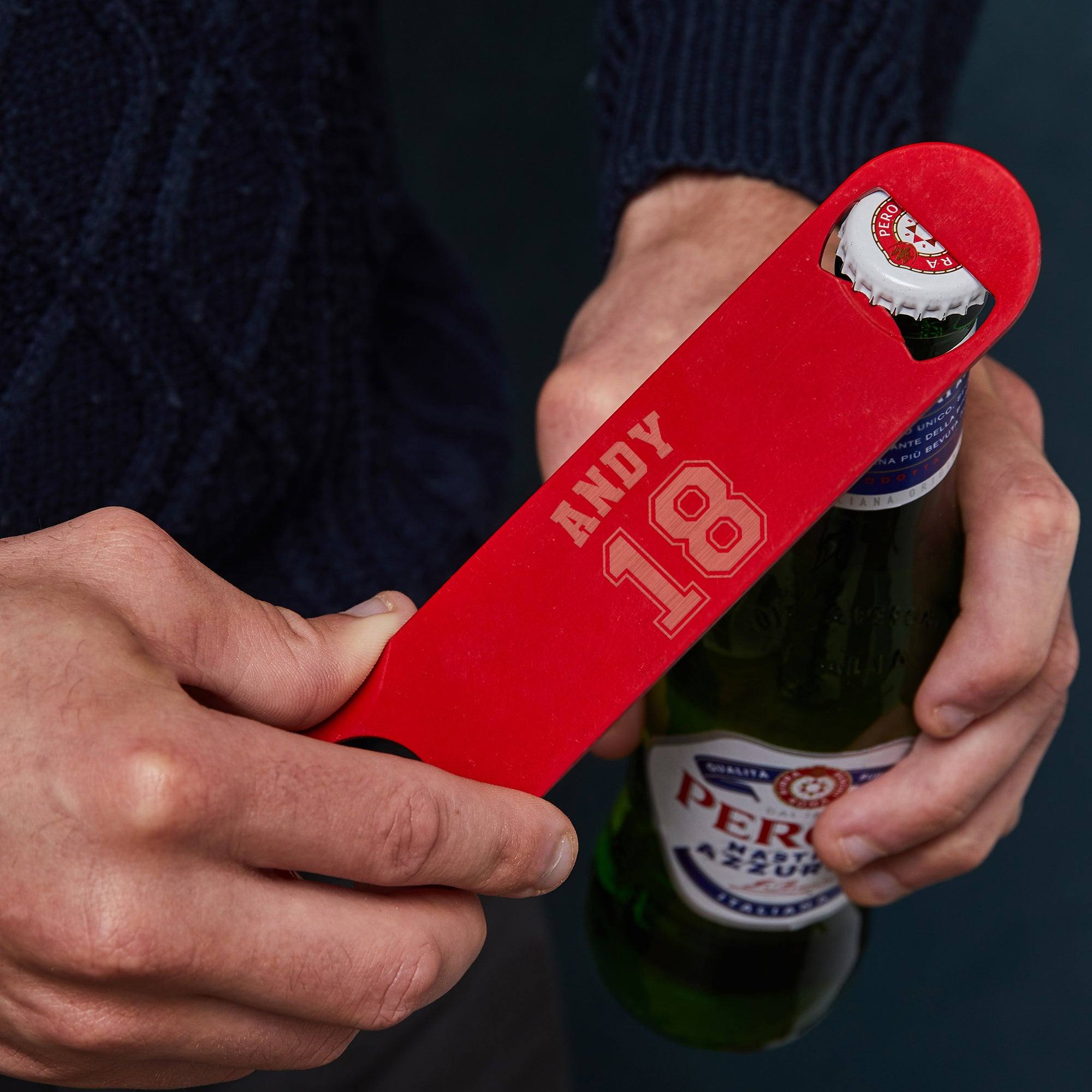 Personalised Birthday Bottle Opener For Him - Dustandthings.com