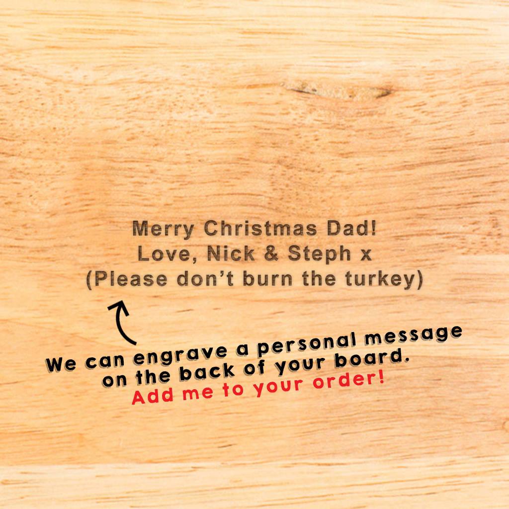 Personalised Family Chef Chopping Board For Him - Dustandthings.com