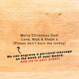 Personalised Family Chef Chopping Board For Him - Dustandthings.com