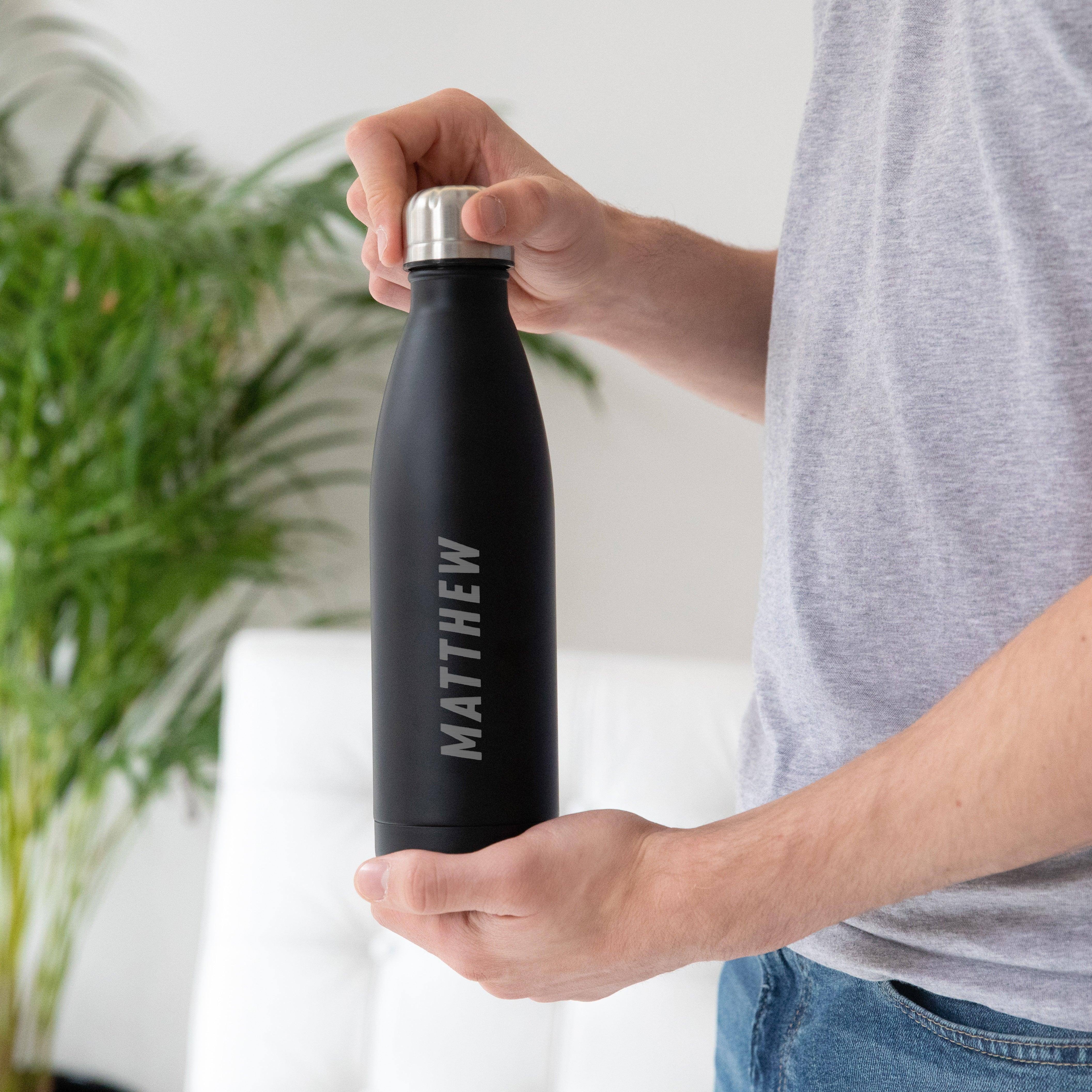 Personalised Name Water Bottle for Men - Dustandthings.com