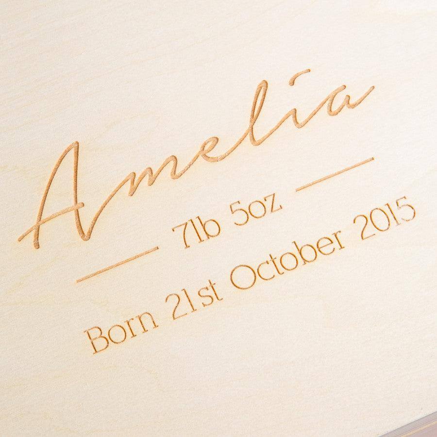Personalised Baby Boy Keepsake Box - Dustandthings.com