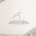 Personalised Wooden Baby Keepsake Box - Dustandthings.com