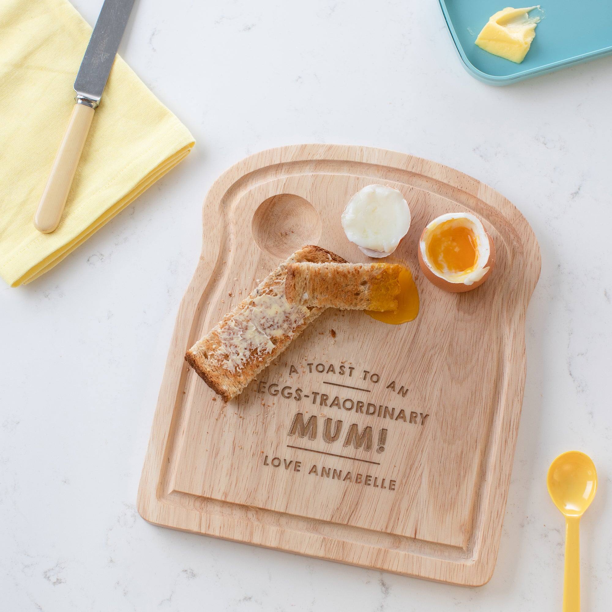 Personalised Egg Board For Mum - Dustandthings.com