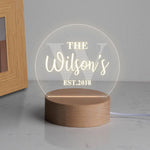 Personalised Family Name Mini Desk Lamp - Dustandthings.com