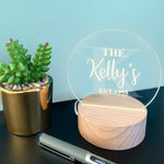 Personalised Family Name Mini Desk Lamp - Dustandthings.com