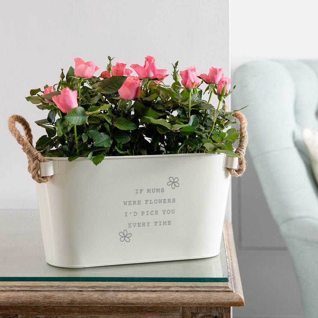 customised plant pot Personalised Flower Planter 'If