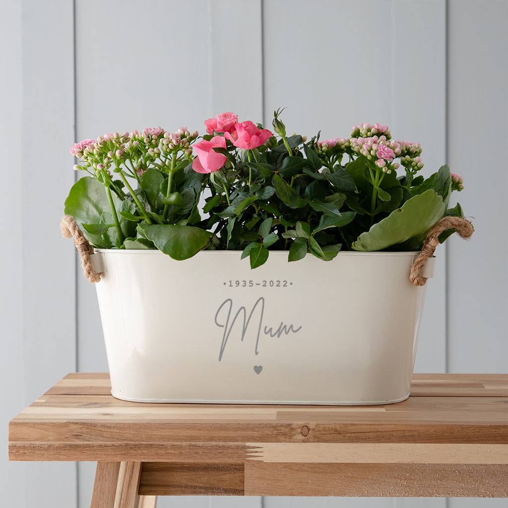 personalised photo plant pots Personalised Memorial Planter – Dust and Things