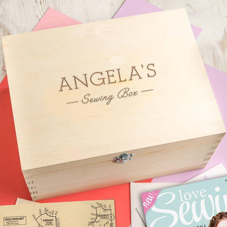 Personalised Sewing Box - Dustandthings.com