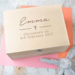 Personalised Baby Girl Christening Box - Dustandthings.com