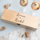 Personalised Couple's Names Alcohol Gift Box - Dustandthings.com