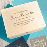Personalised Christening Keepsake Box For Baby Girl - Dustandthings.com