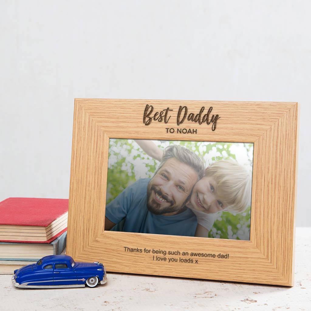 Personalised Best Daddy Photo Frame - Dustandthings.com