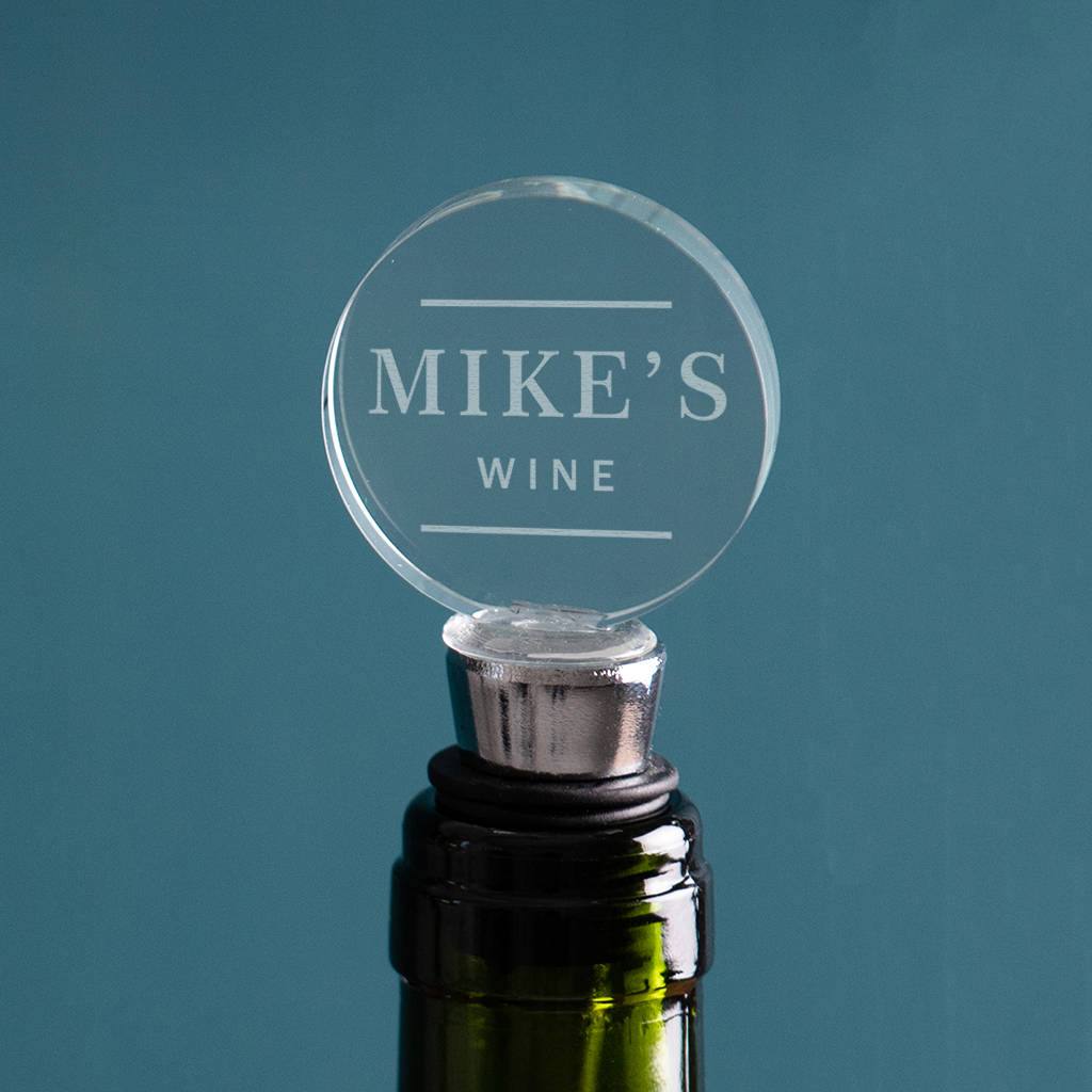 Personalised Bottle Stopper For Men - Dustandthings.com