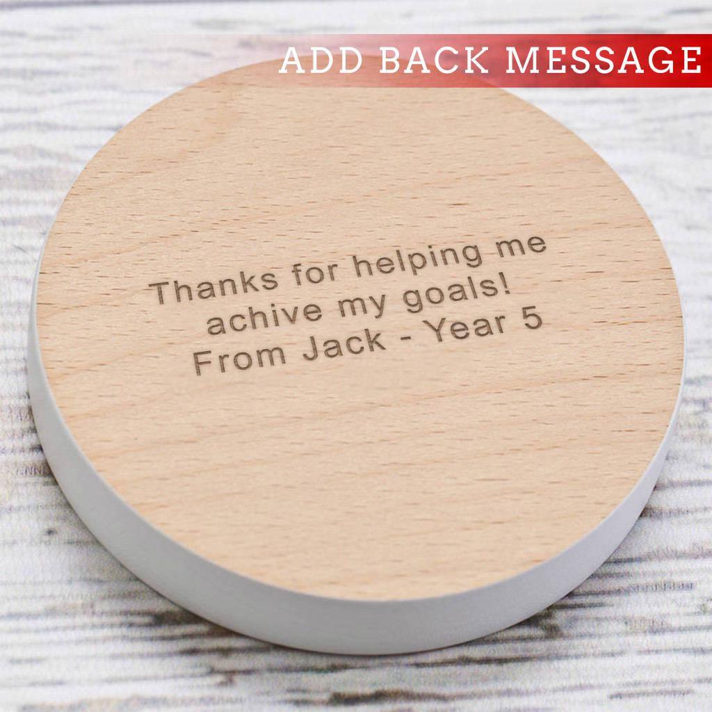 Personalised Wooden Drinks Coaster - Dustandthings.com