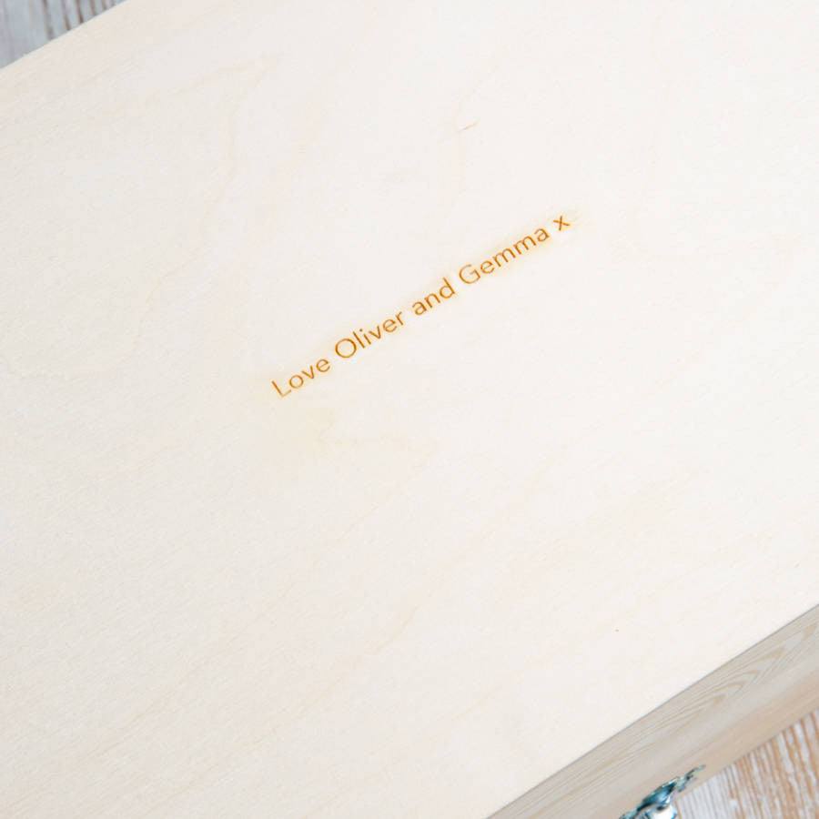 Personalised Engraved Couple's Names Keepsake Box - Dustandthings.com