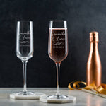 Personalised Champagne Flutes Pair - Dustandthings.com