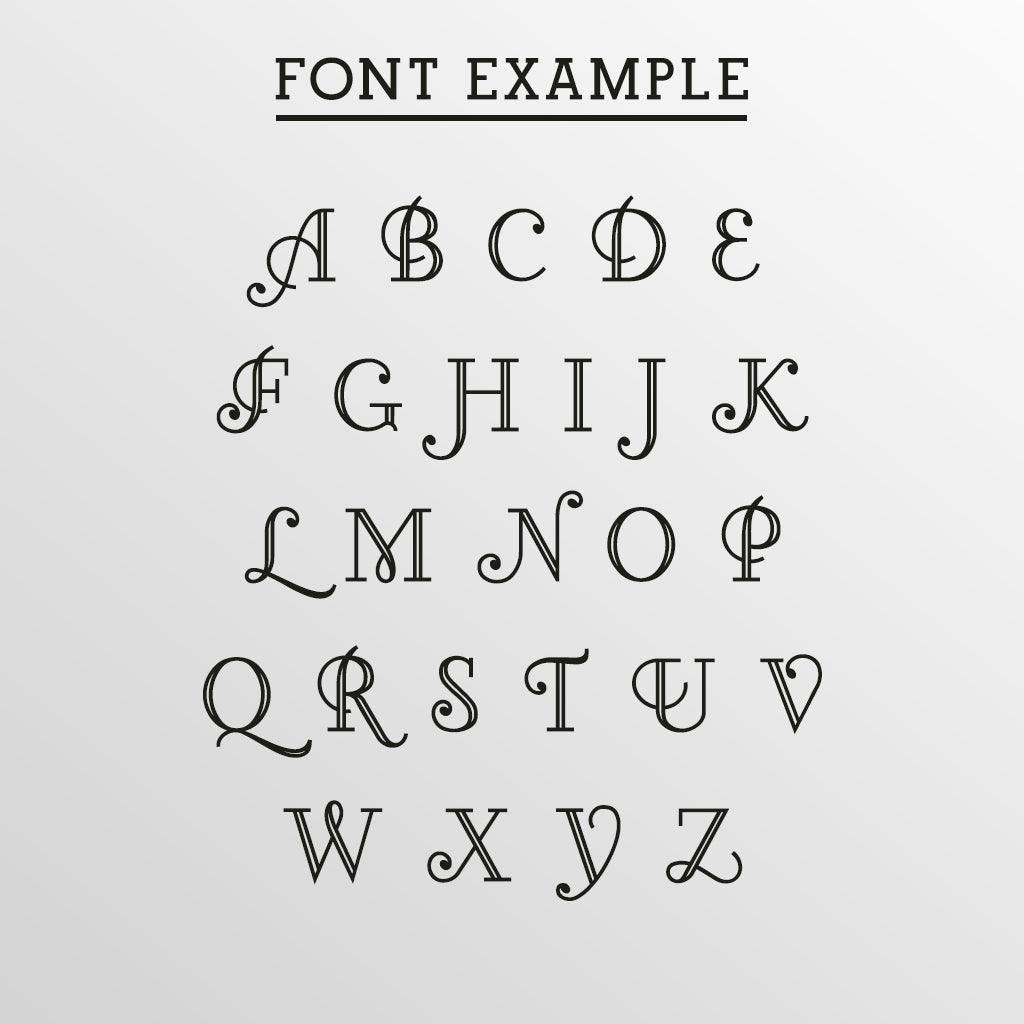 Personalised Engraved Glass Tumbler With Initial - Dustandthings.com