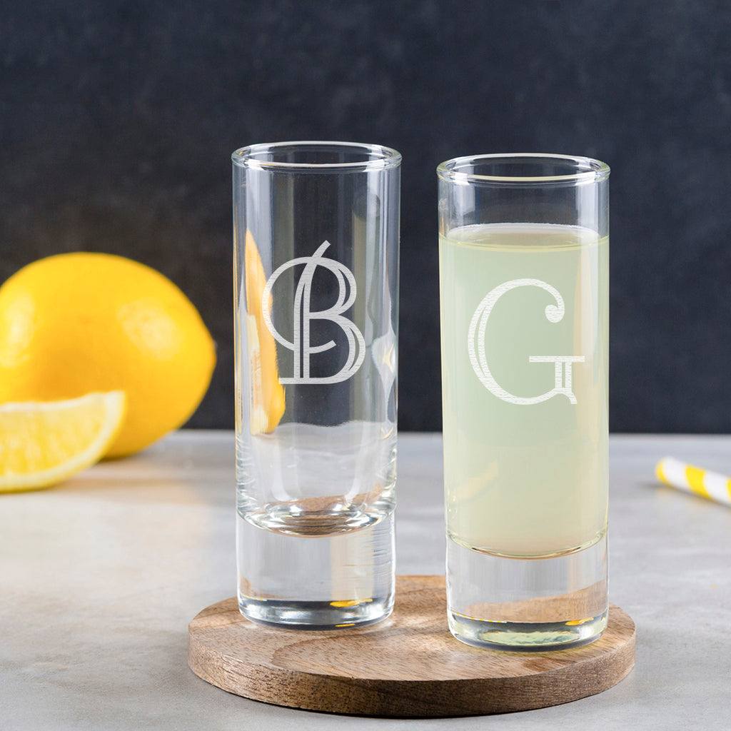 Personalised Initial Shot Glass - Personalised Shot Glass - Dustandthings.com