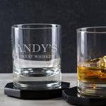 Personalised Whiskey Glass Tumbler - Dustandthings.com
