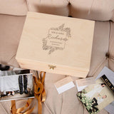 Personalized Wedding Anniversary Keepsake Box for Couples - Dustandthings.com