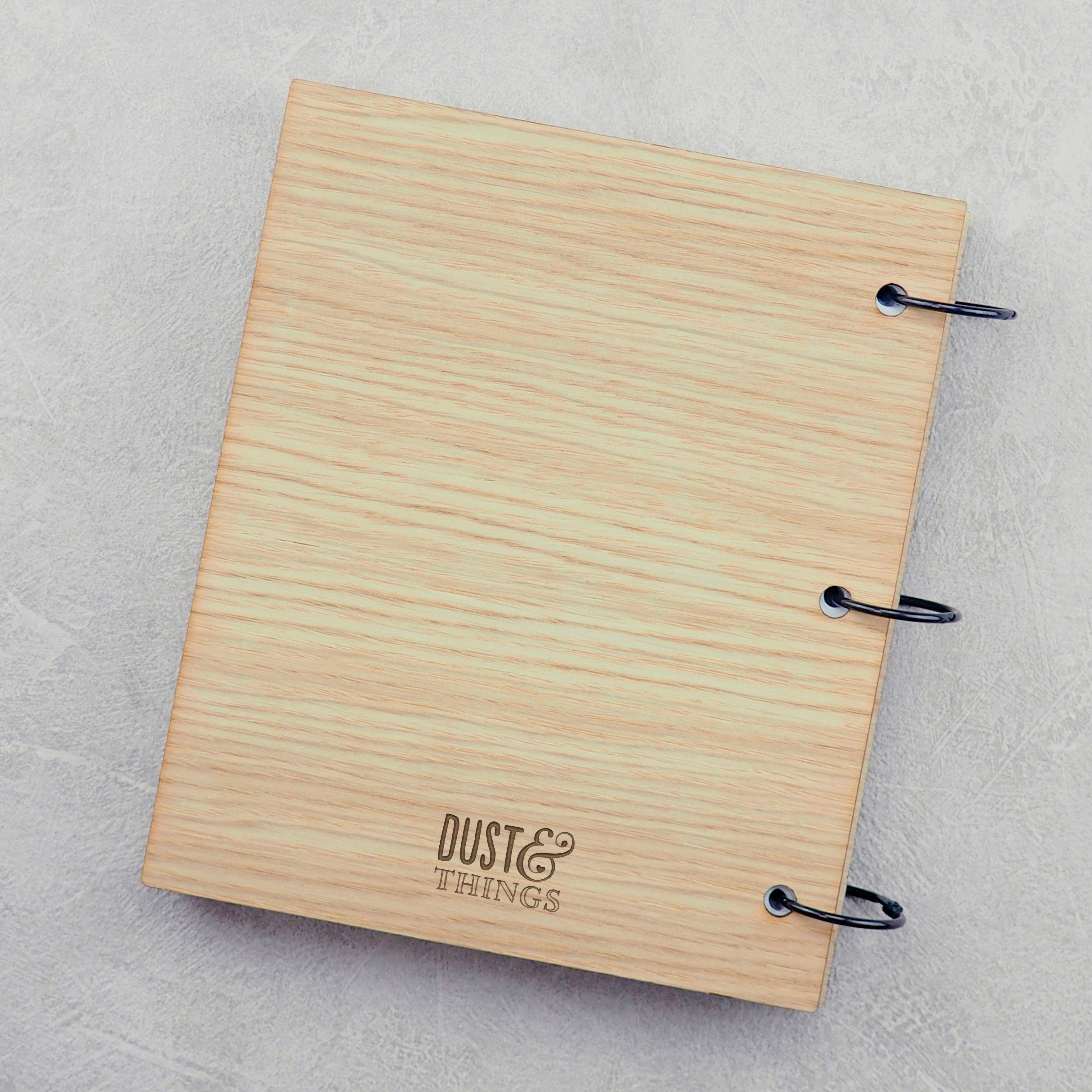 Personalised Wooden Cookbook for her - Cooking Gift for Him Her - Dustandthings.com