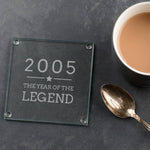 Engraved "2005 Year of The Legend" Gifts - 18th Birthday Presents for Men - Keepsake Gift Ideas - Dustandthings.com