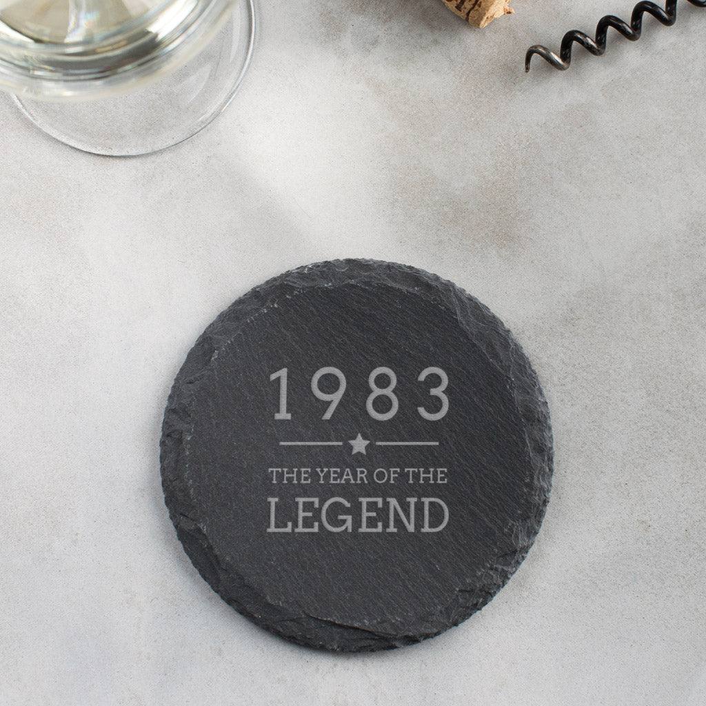 Engraved "1983 Year of The Legend" Gifts - 40th Birthday Presents for Men - Keepsake Gift Ideas - Dustandthings.com