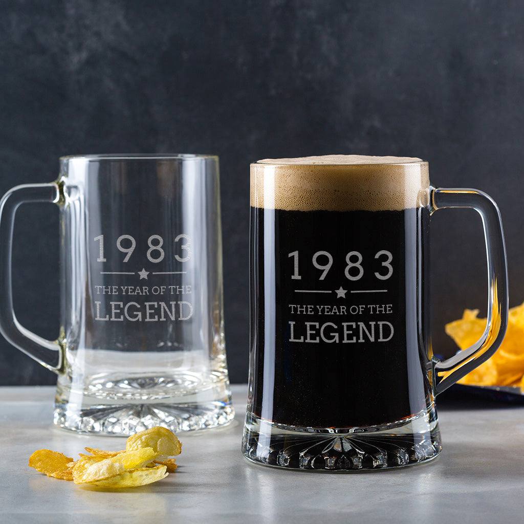 Engraved "1983 Year of The Legend" Gifts - 40th Birthday Presents for Men - Keepsake Gift Ideas - Dustandthings.com