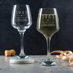 Engraved "1983 Year of The Legend" Gifts - 40th Birthday Presents for Men - Keepsake Gift Ideas - Dustandthings.com