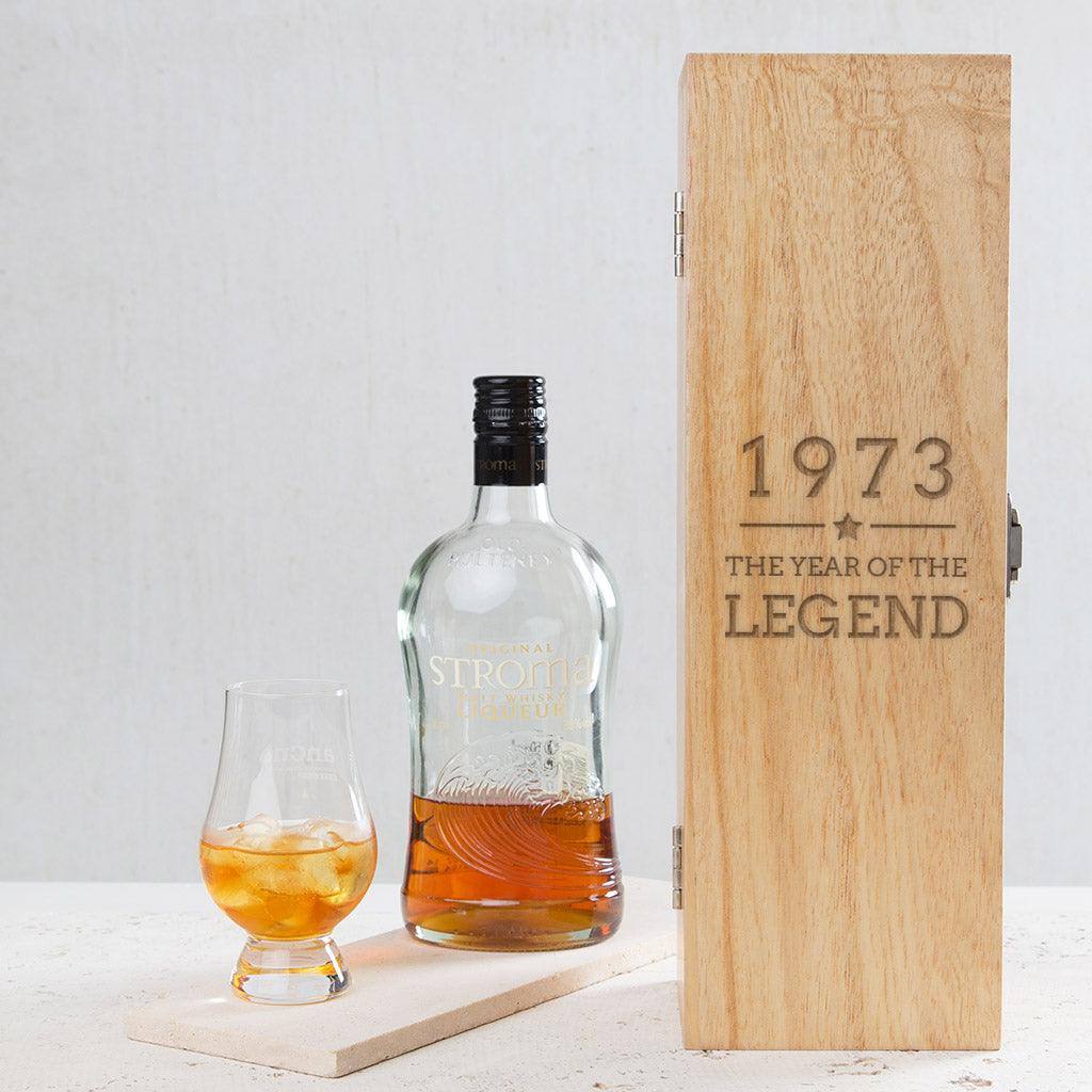 Engraved "1973 Year of The Legend" Gifts - 50th Birthday Presents for Men - Keepsake Gift Ideas - Dustandthings.com