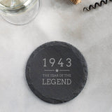 Engraved "1943 Year of The Legend" Gifts - 80th Birthday Presents for Men - Keepsake Gift Ideas - Dustandthings.com