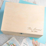 Personalised Wooden Baby Keepsake Box - Dustandthings.com