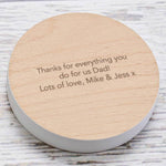 'Dad, You Are Tea-Riffic' Coaster For Fathers Day - Dustandthings.com