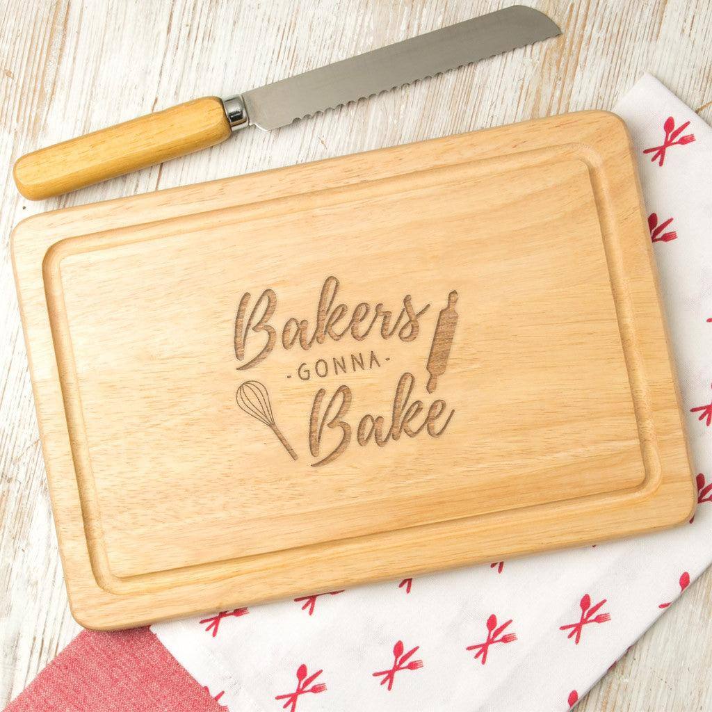 'Bakers Gonna Bake' Chopping Board - Dustandthings.com