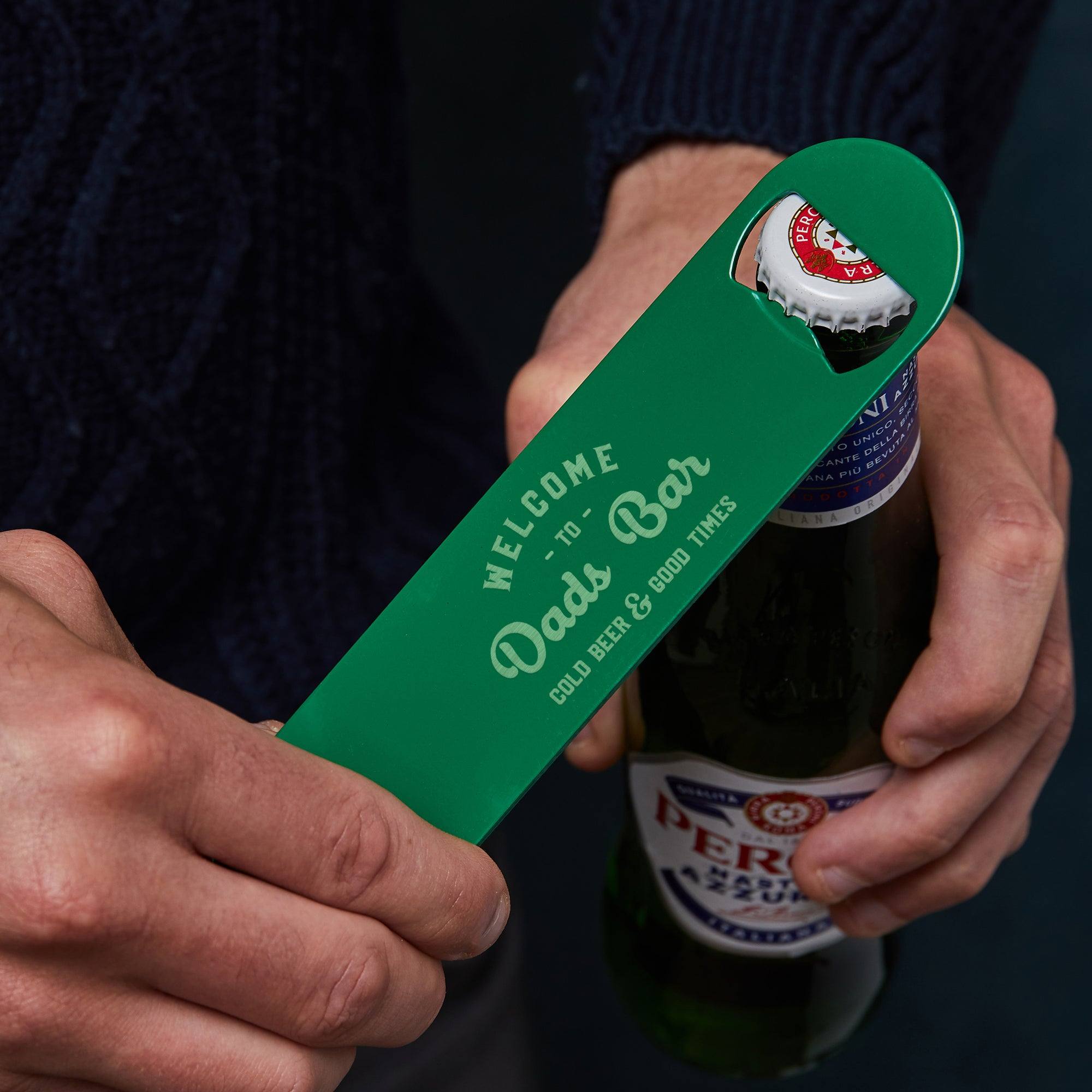 Personalised Metal Beer Bottle Opener For Dad - Dustandthings.com