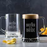 Wedding Party Glass Pint Tankards- Perfect Thank You Gift - Groomsmen Gifts - Father Of The Bride And Groom Present - Dustandthings.com