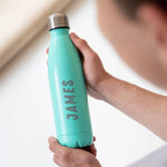 Personalised Name Water Bottle for Men - Dustandthings.com