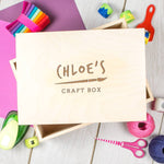 Personalised Children's Art And Craft Box - Dustandthings.com