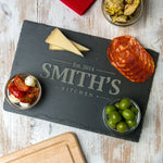 Personalised Family Slate Chopping Board - Dustandthings.com