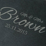 Personalised 'Mr And Mrs' Wedding Date Slate Board - Dustandthings.com