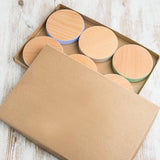 Coloured Edge Coaster Set Of Six - Dustandthings.com