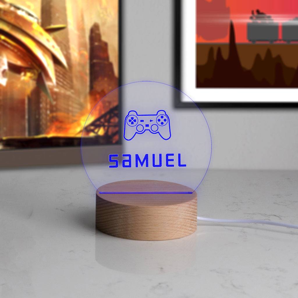 Personalised Mini LED Desk Lamp for Gamers - Dustandthings.com