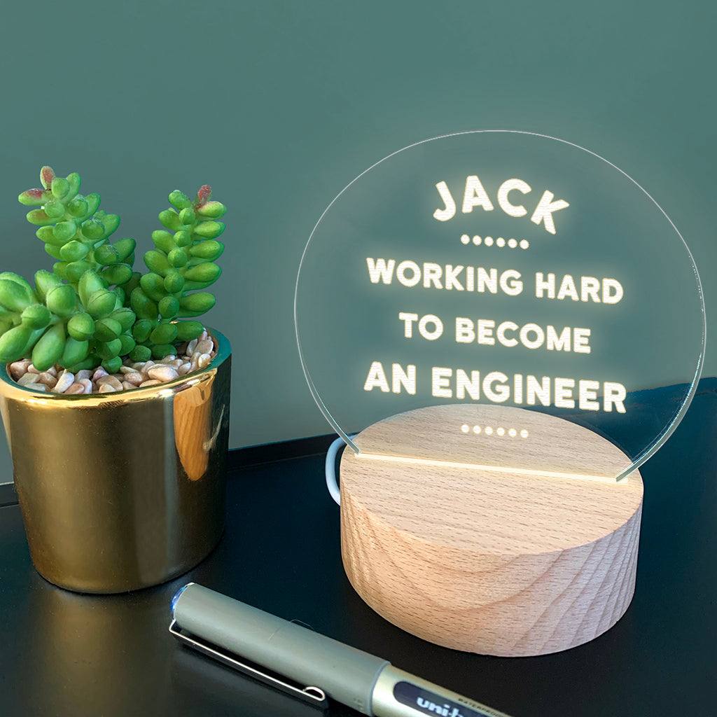 Personalised Mini Desk Lamp For Students - Dustandthings.com