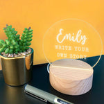 Personalised Mini LED Desk Lamp for Students - Dustandthings.com