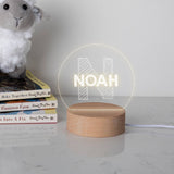 Personalised Mini Desk Lamp with Initial - Dustandthings.com