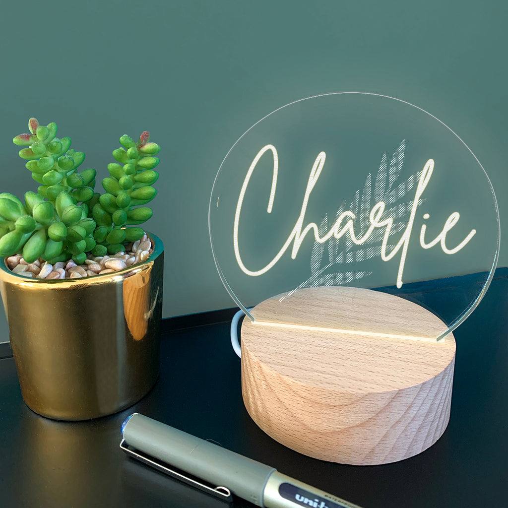 Personalised Mini Desk Lamp With Name - Dustandthings.com