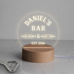 Personalised Home Bar Mini Desk Lamp - Dustandthings.com