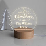 Personalised Family Desk Lamp for Christmas - Dustandthings.com